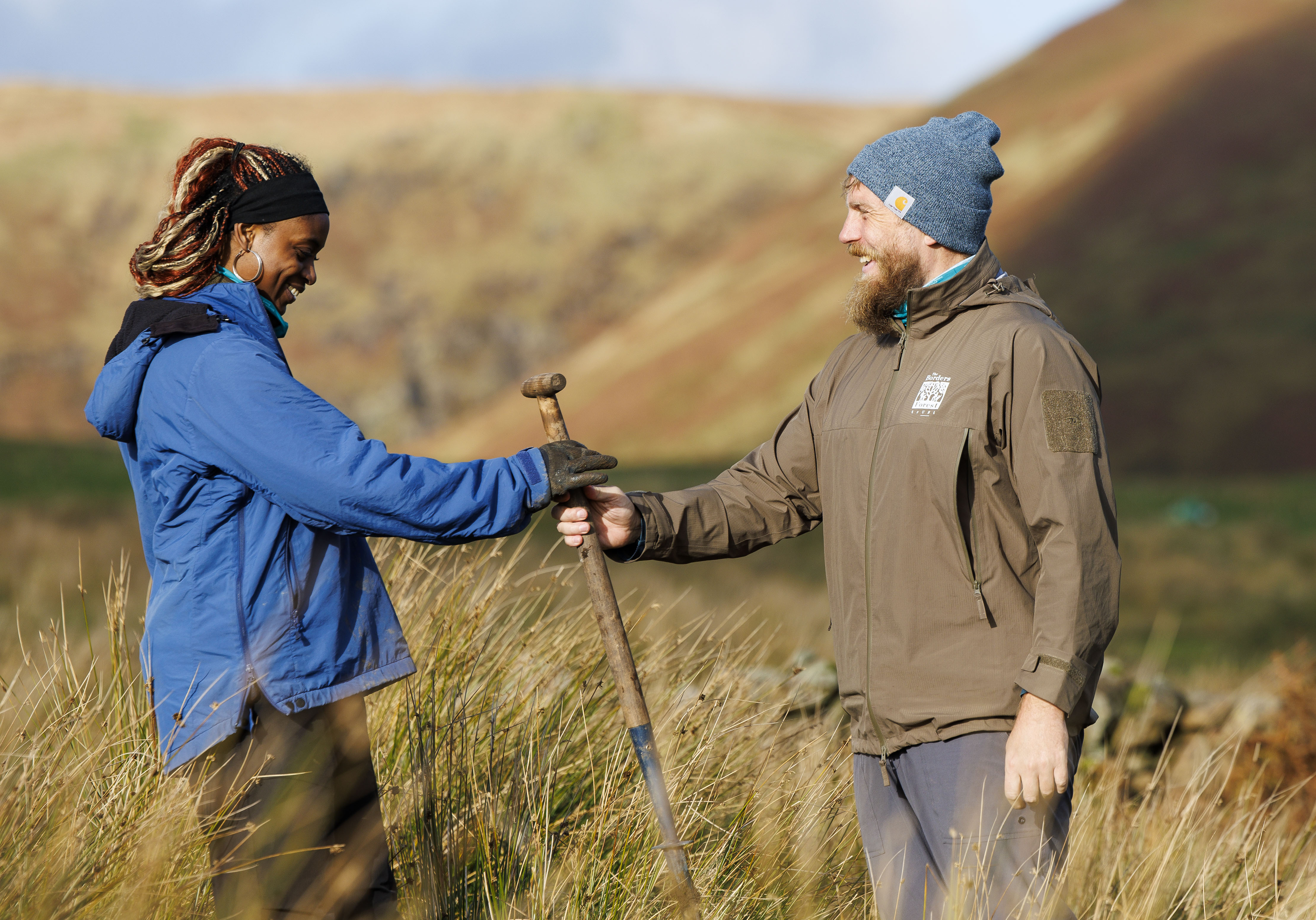 A tree planting day hosted by Borders Forest Trust as part of the Discover Nature Awards