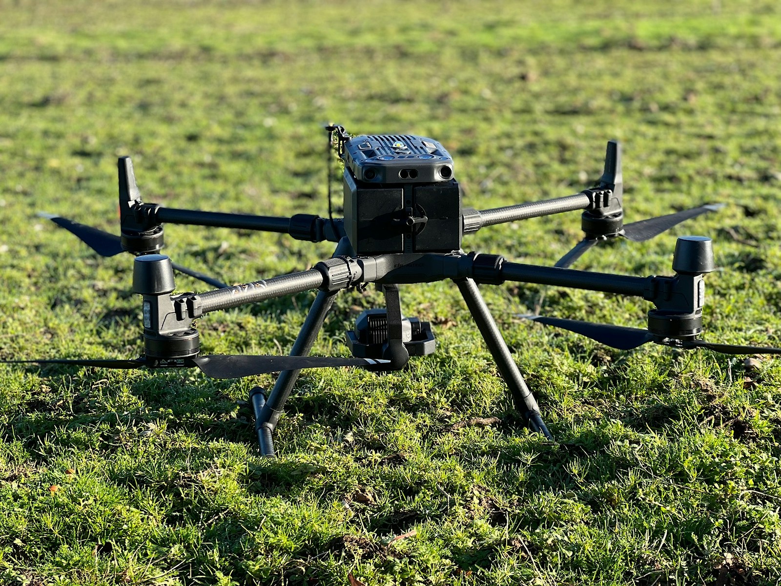 Photo of a drone on grass