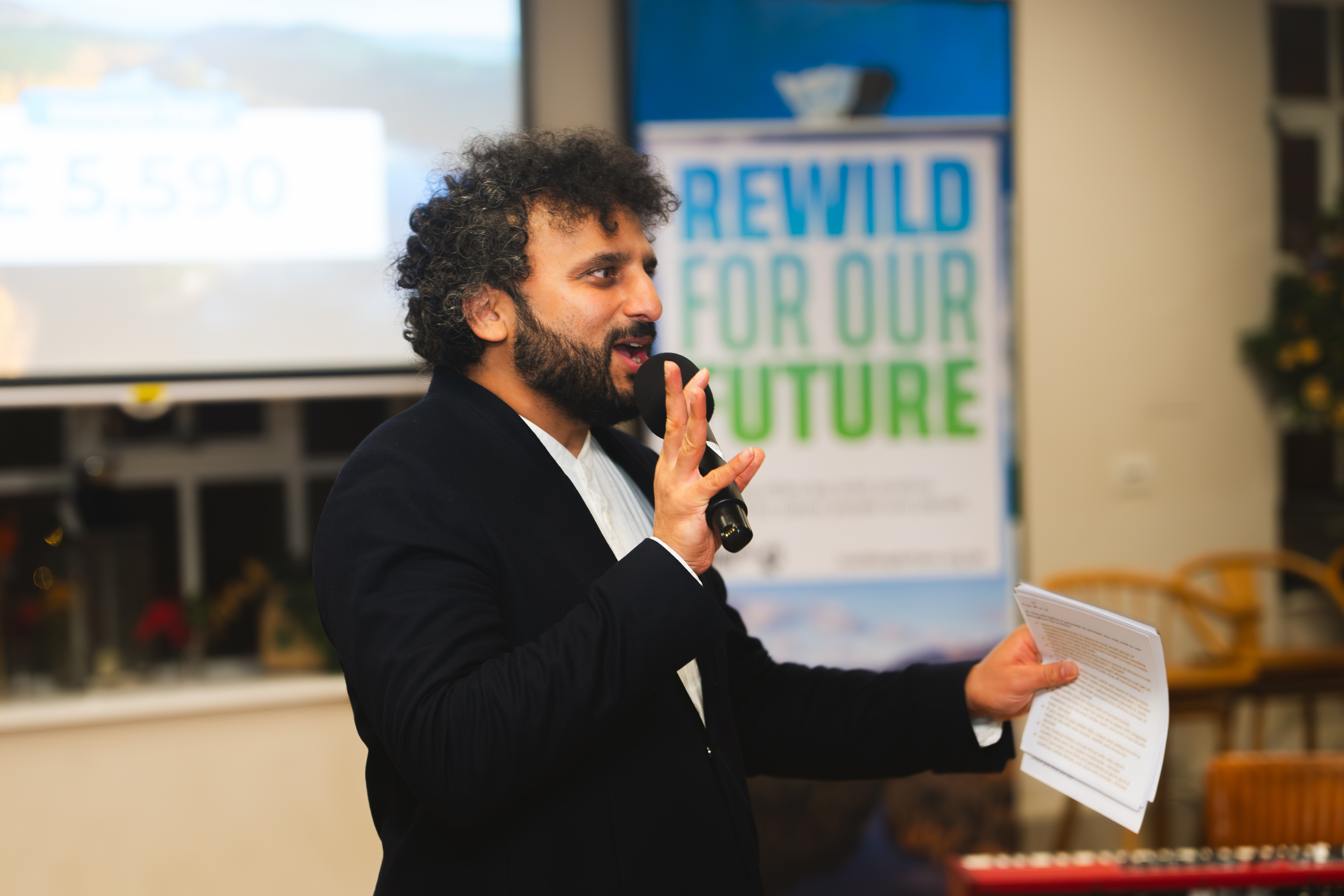 Nish Kumar hosts Rewilding Britains 10th anniversary event London 27 Nov 2025