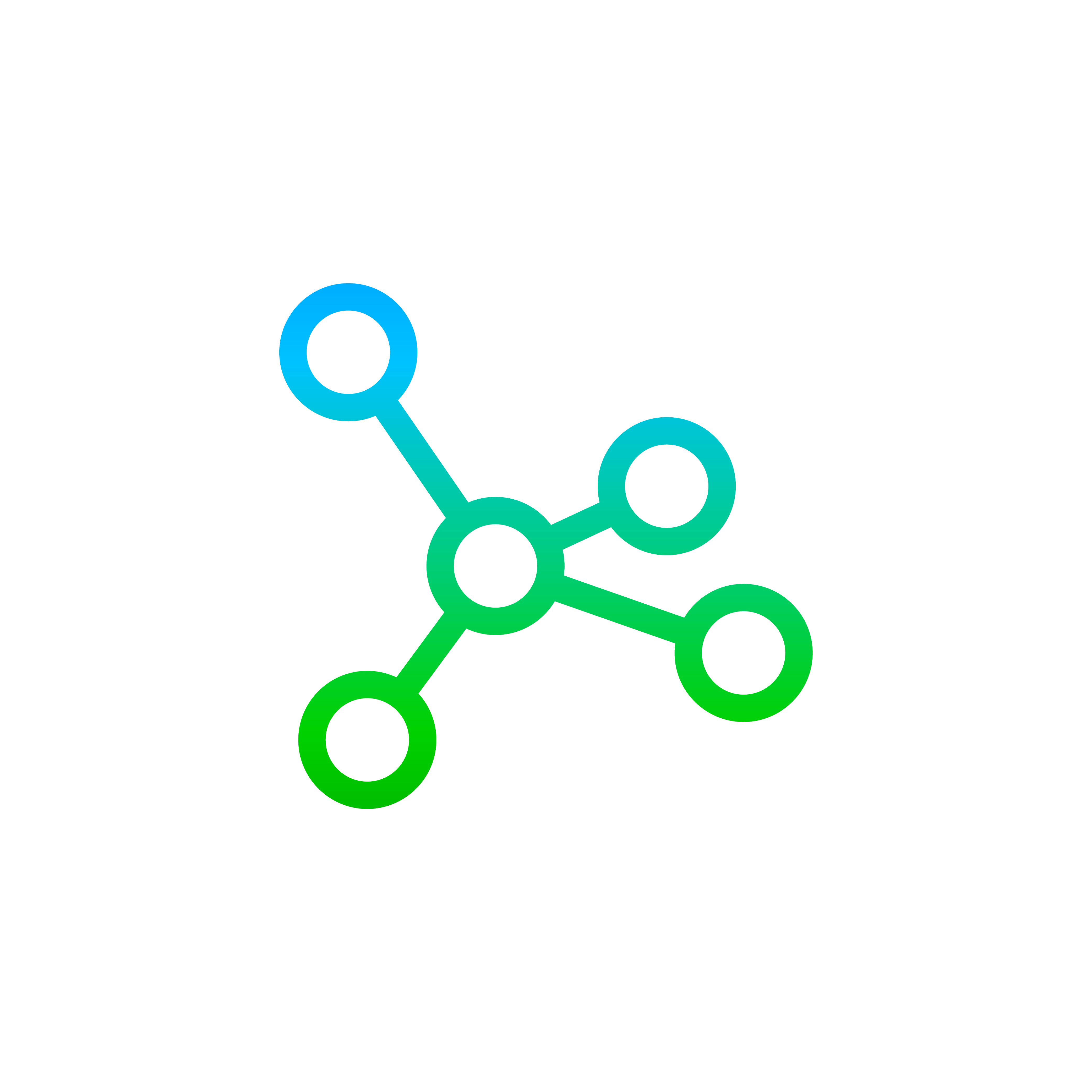 RB icon simple network gradient RB icon simple network gradient