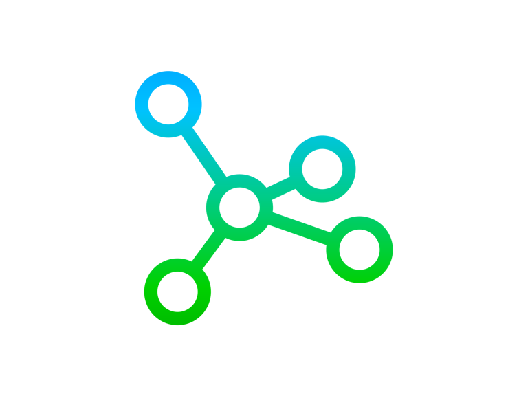 RB icon simple network gradient RB icon simple network gradient