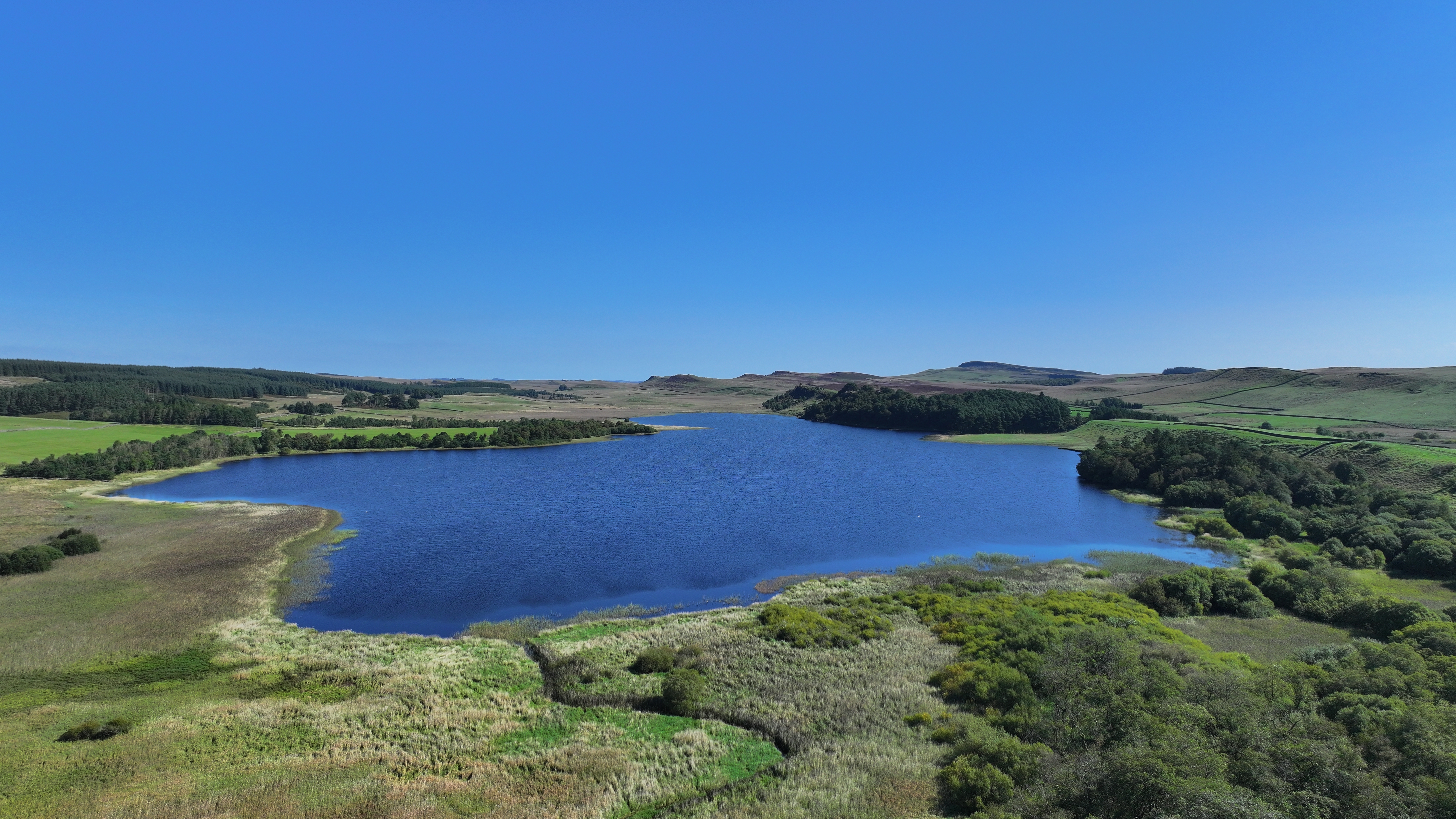Greenlee Lough in Northumberland National Park