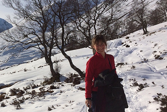 Rebecca Wrigley at Creag Meagaidh