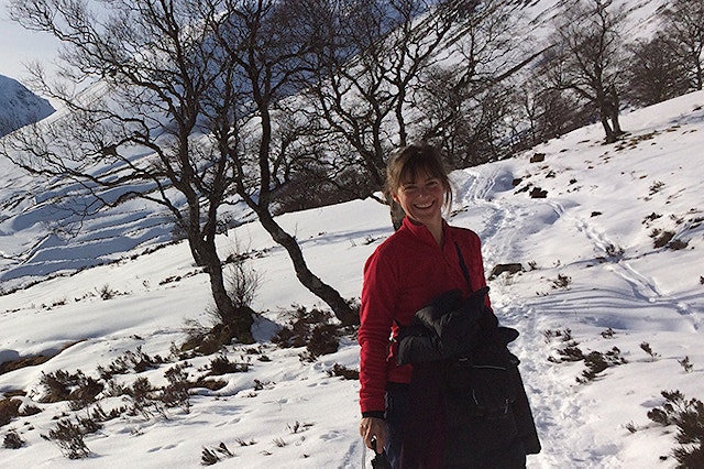Rebecca Wrigley at Creag Meagaidh