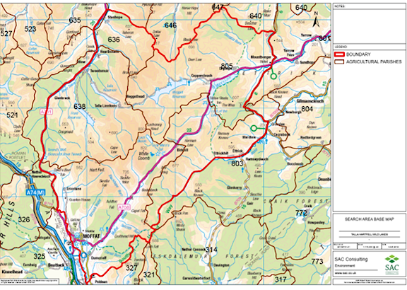 Map of SUP Wildland Area