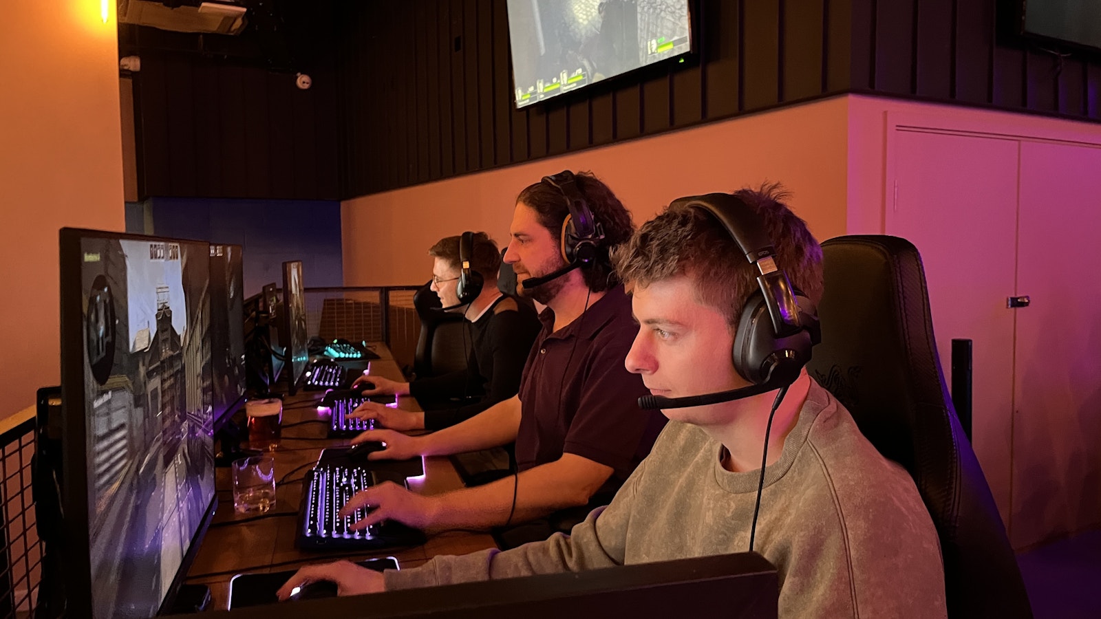 A team of Superscript employees taking part in the esports tournament