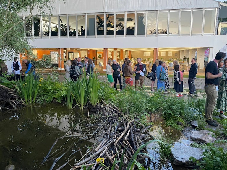 Unum holding an event to celebrate the Chelsea Flower Show Rewilding garden