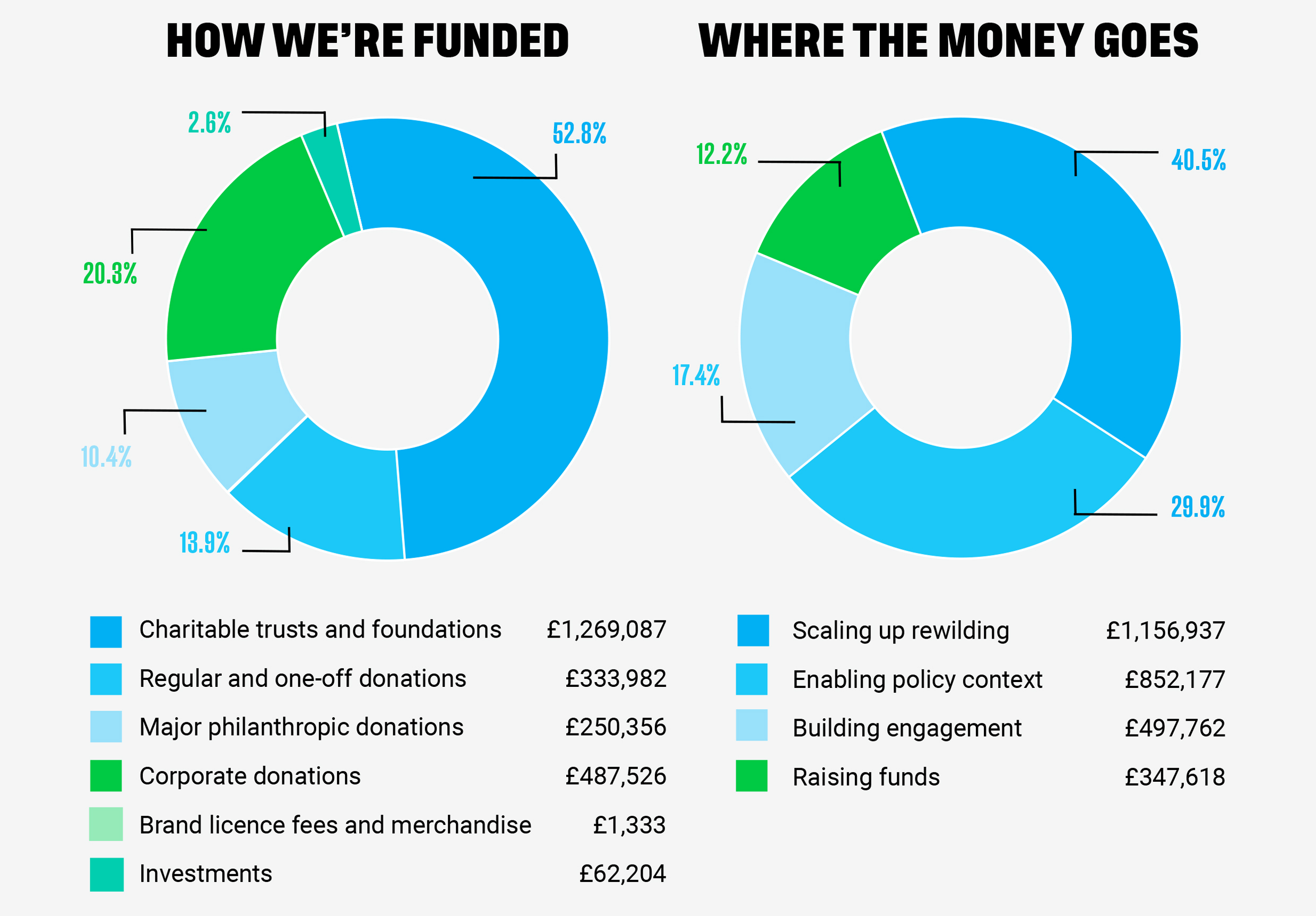 How we're funded graphic 2024/2025
