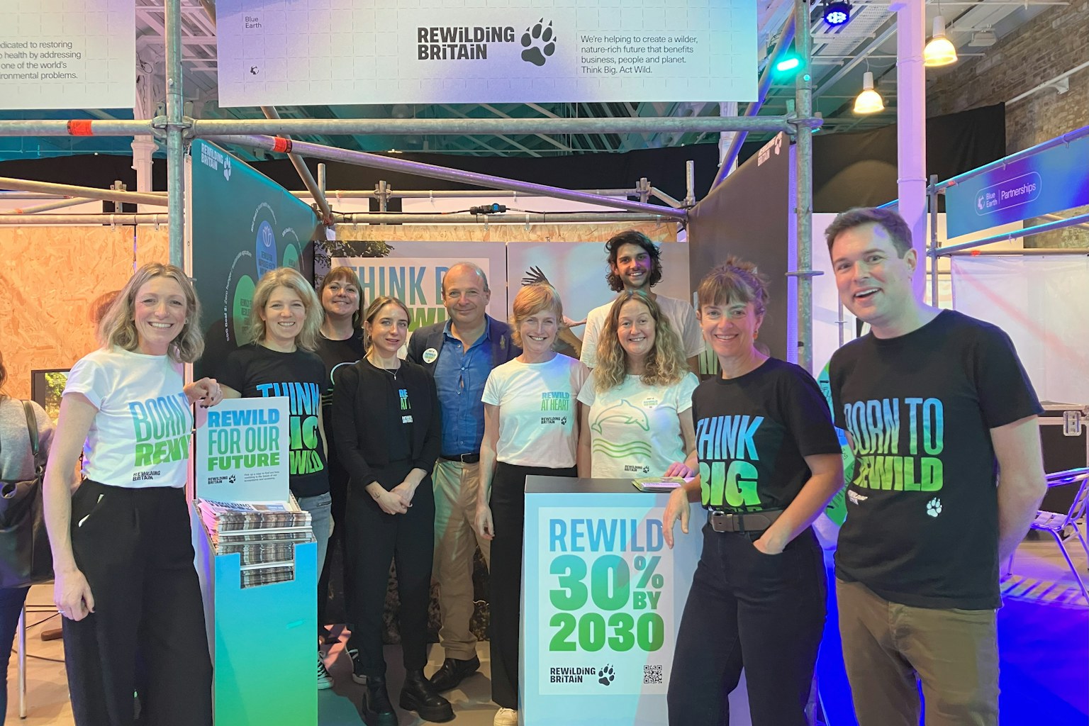 Blue Earth Summit Rewilding Britain stand