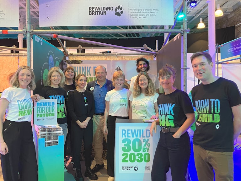 Blue Earth Summit Rewilding Britain stand
