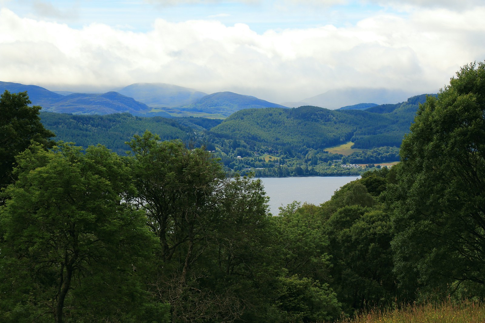 View of Loch Ness from Bunloit woodlands