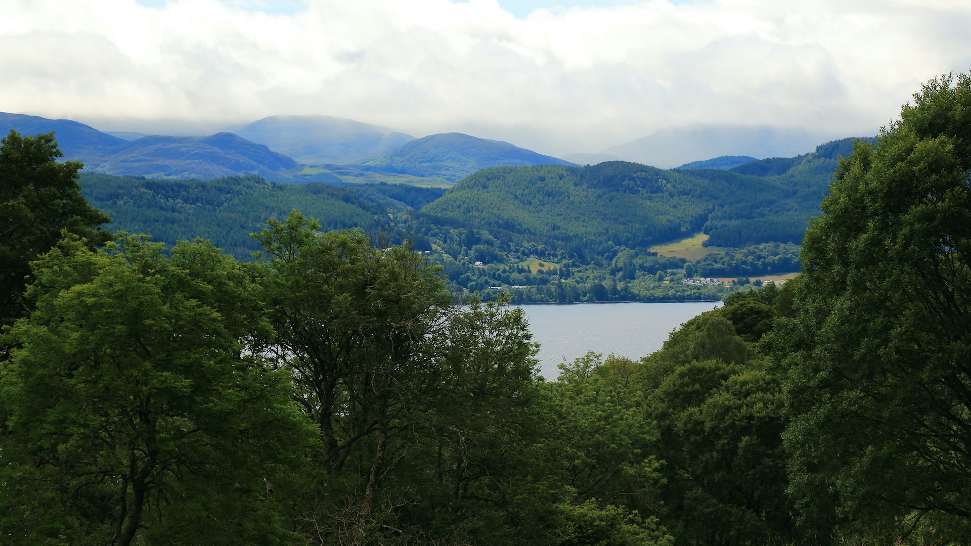 View of Loch Ness from Bunloit woodlands