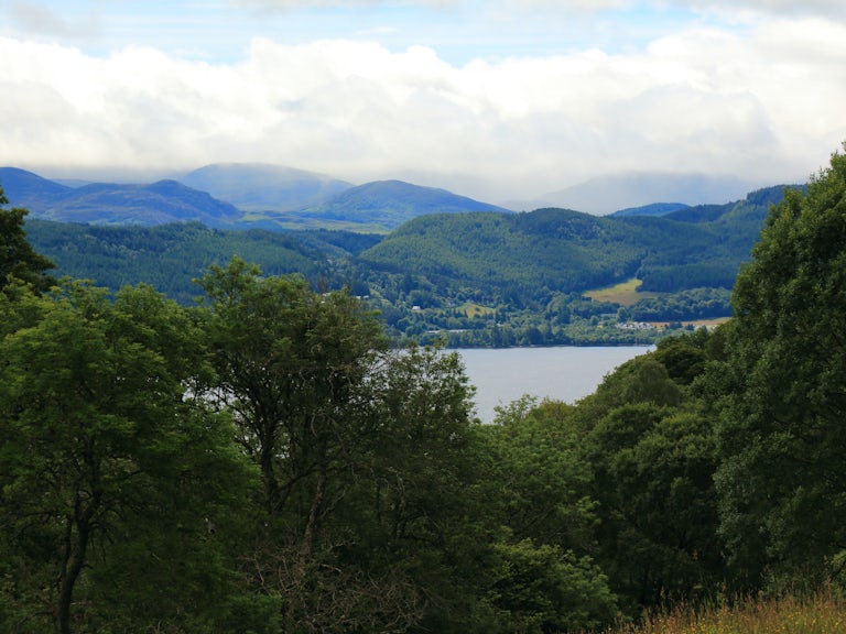 View of Loch Ness from Bunloit woodlands
