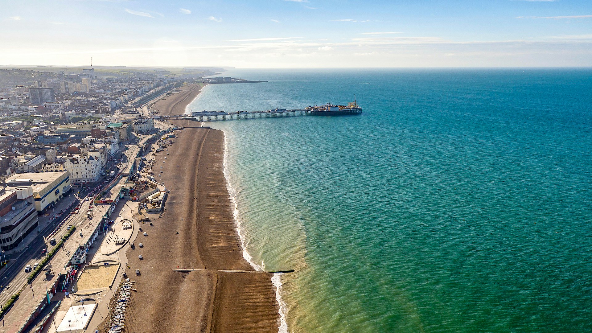 Sussex Bay Aerial of Brighton seafront