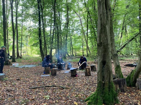 WIlderness Youth Engagement event in the woods.