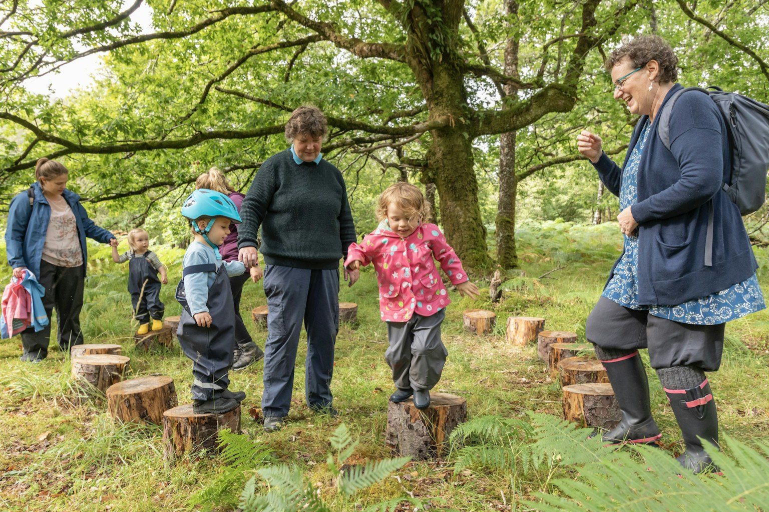 Children playing in Ardura Community Forest