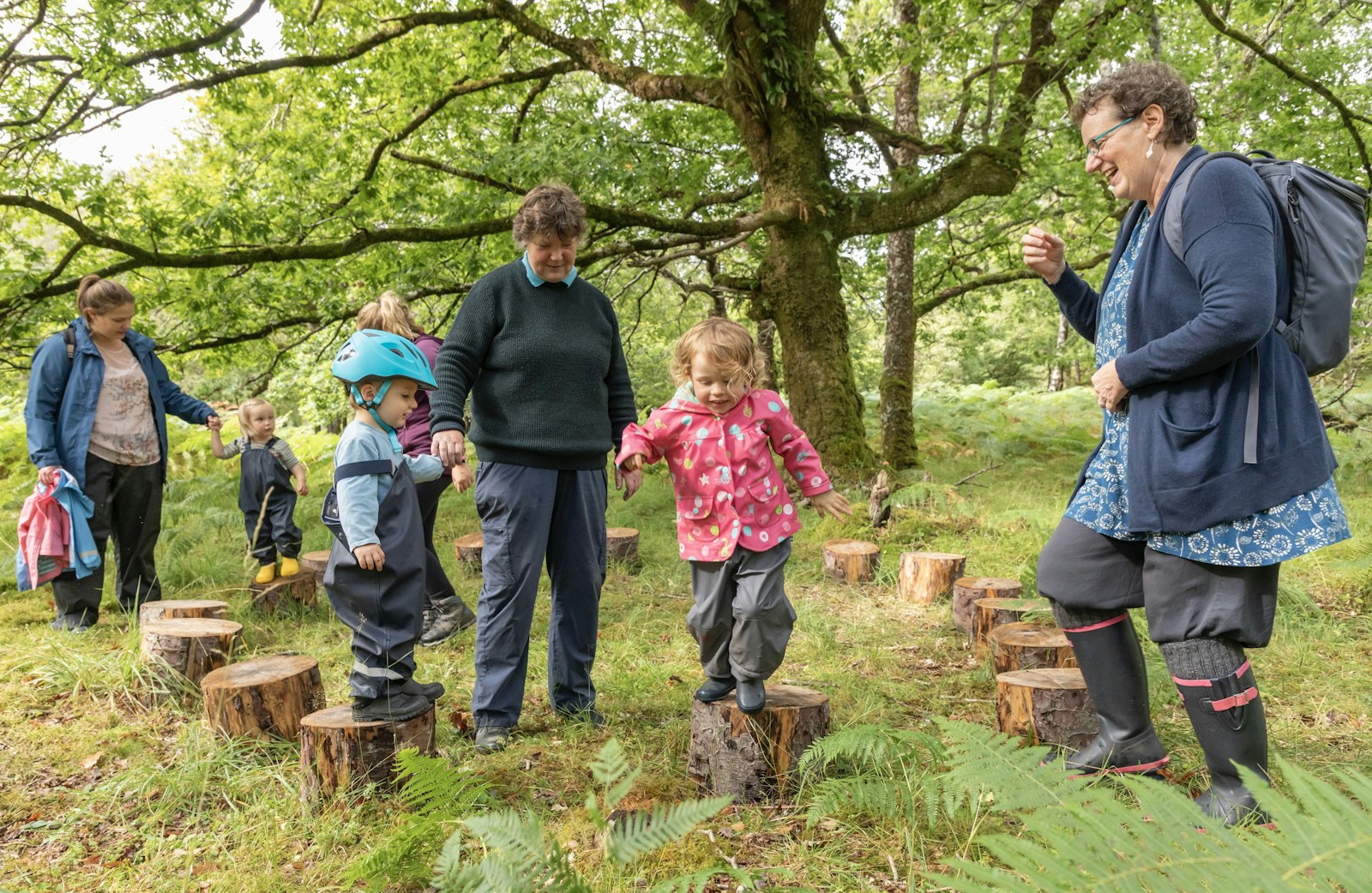 Children playing in Ardura Community Forest