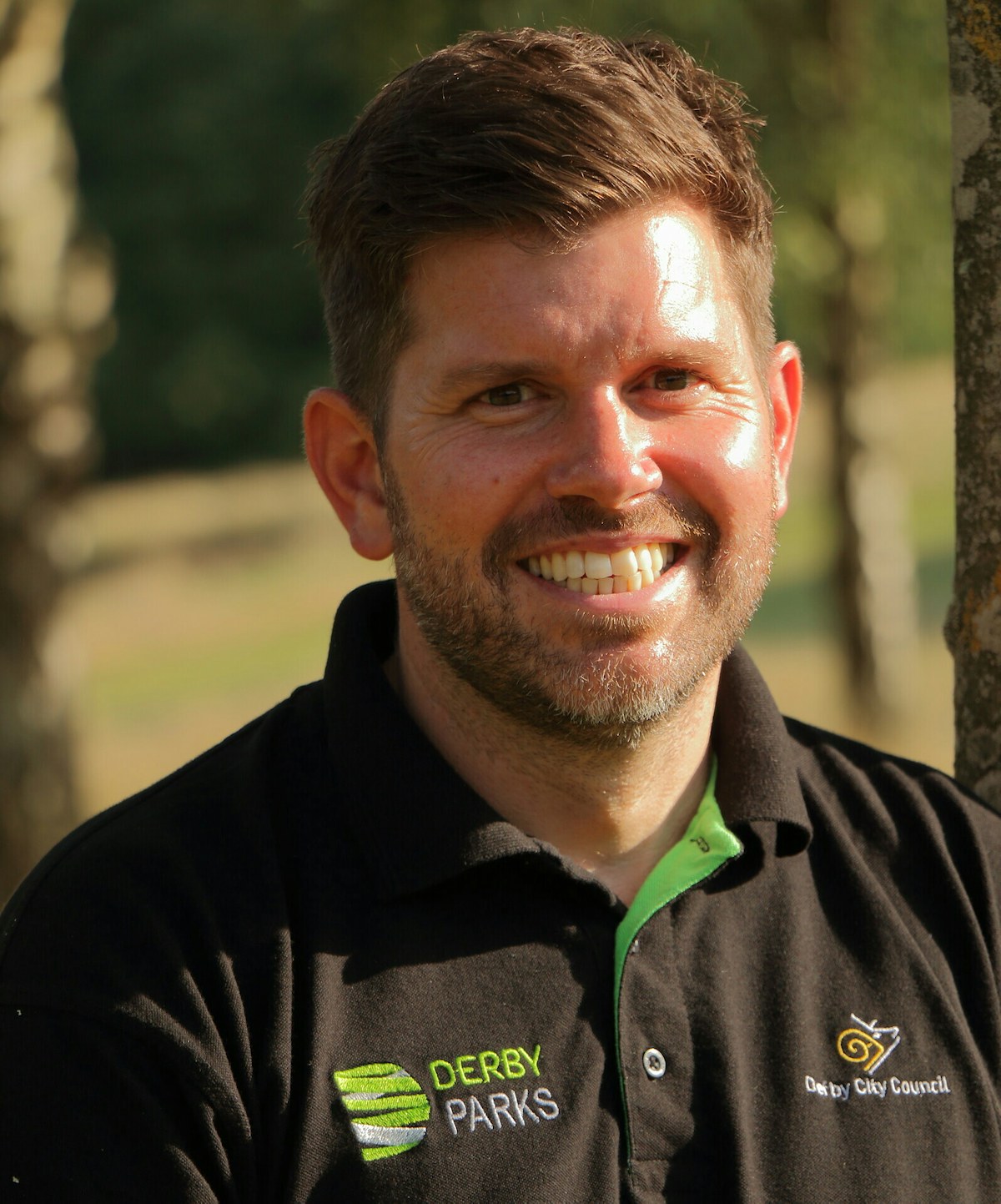 David Winslow, Community Parks Officer, at Allestree Park rewilding project