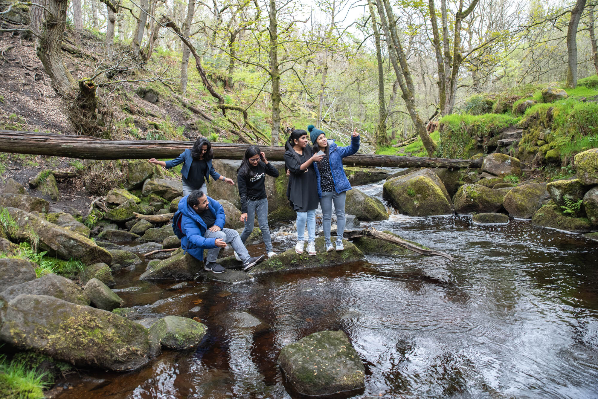 Family in the Peak District