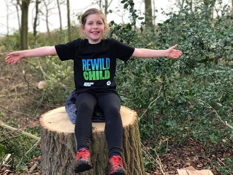Fundraiser rewild child t-shirt