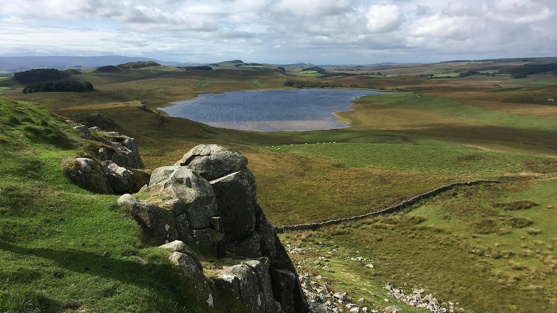 Greenlee lough at Hadrian's Hall in Northumberland