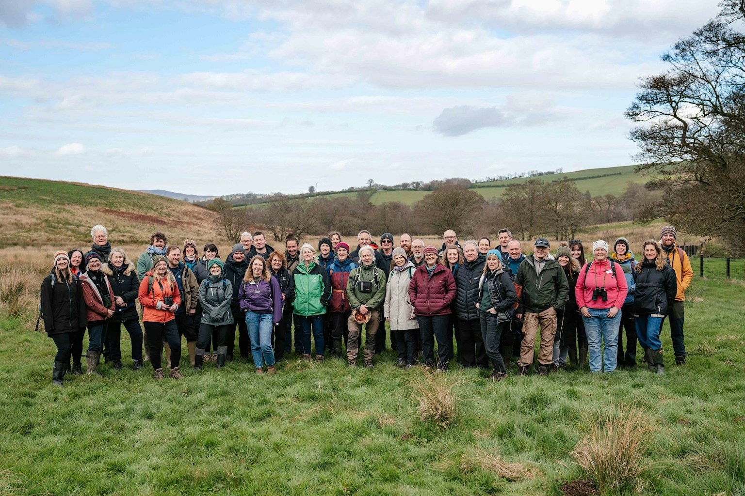 Group photo at Hepple Wilds