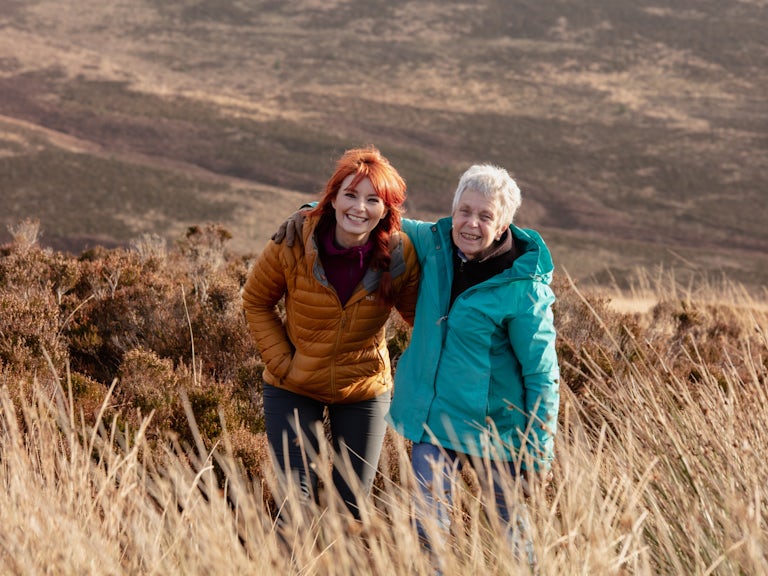 Jenny Barlow and Margaret Pool at Tarras Valley Nature Reserve