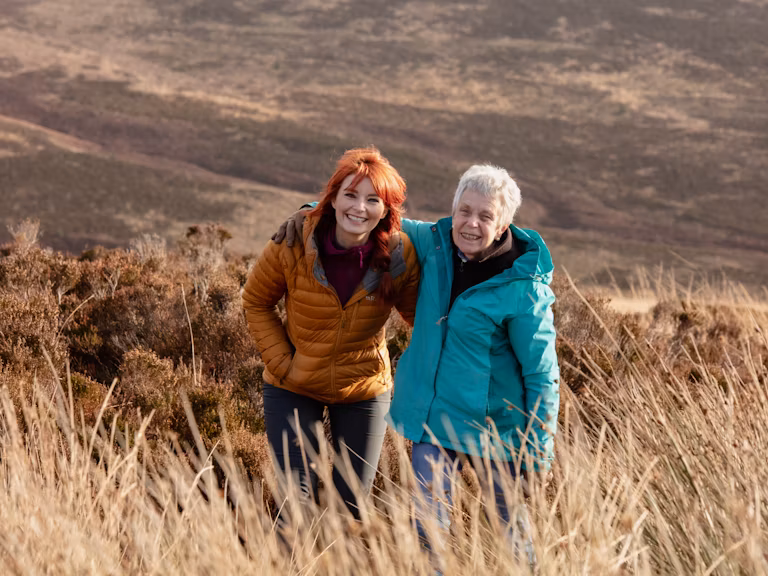 Jenny Barlow and Margaret Pool at Tarras Valley Nature Reserve