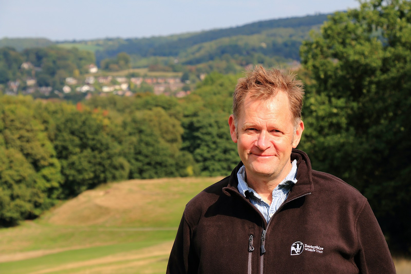 Matt Buckler from Derbyshire Wildlife Trust at Allestree Park rewilding projecvt