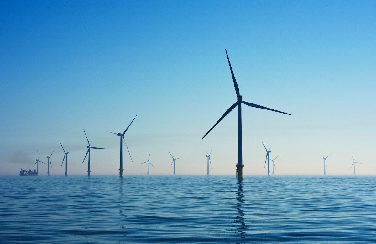 Windmills in the ocean