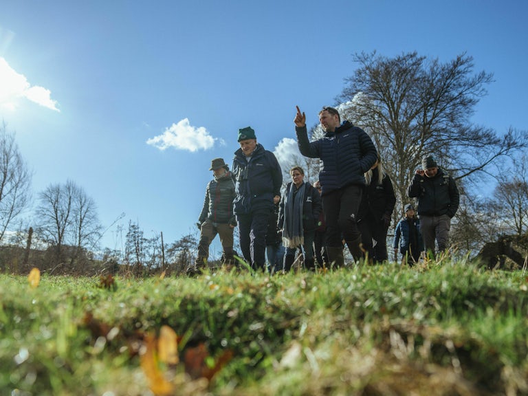 Rewilding practitioners on a field trip