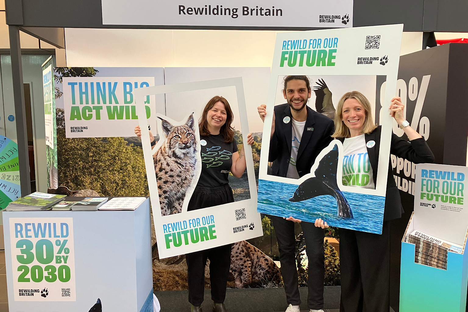 Rewilding Britain stand at the Labour conference 2024