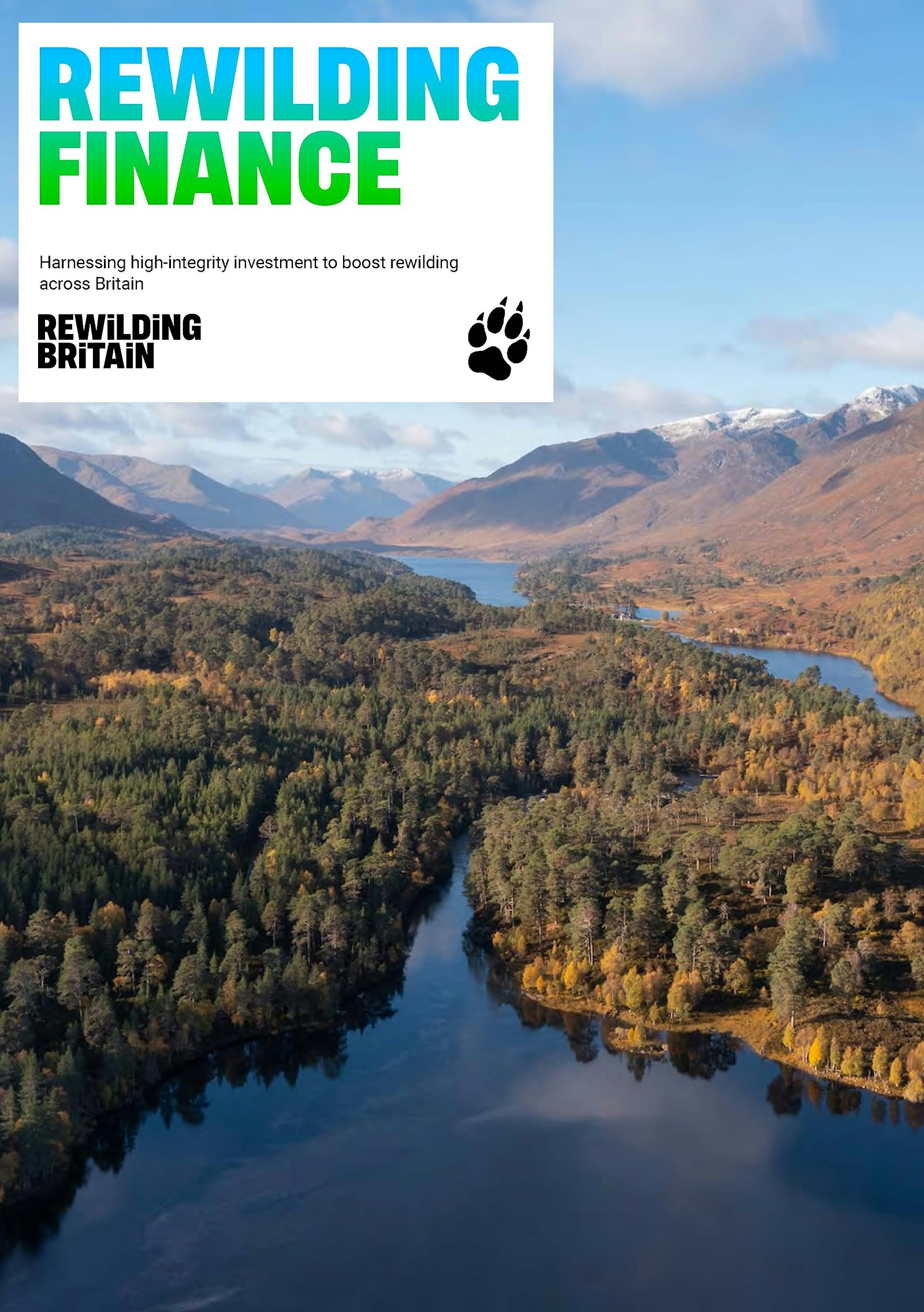 Rewilding finance report cover