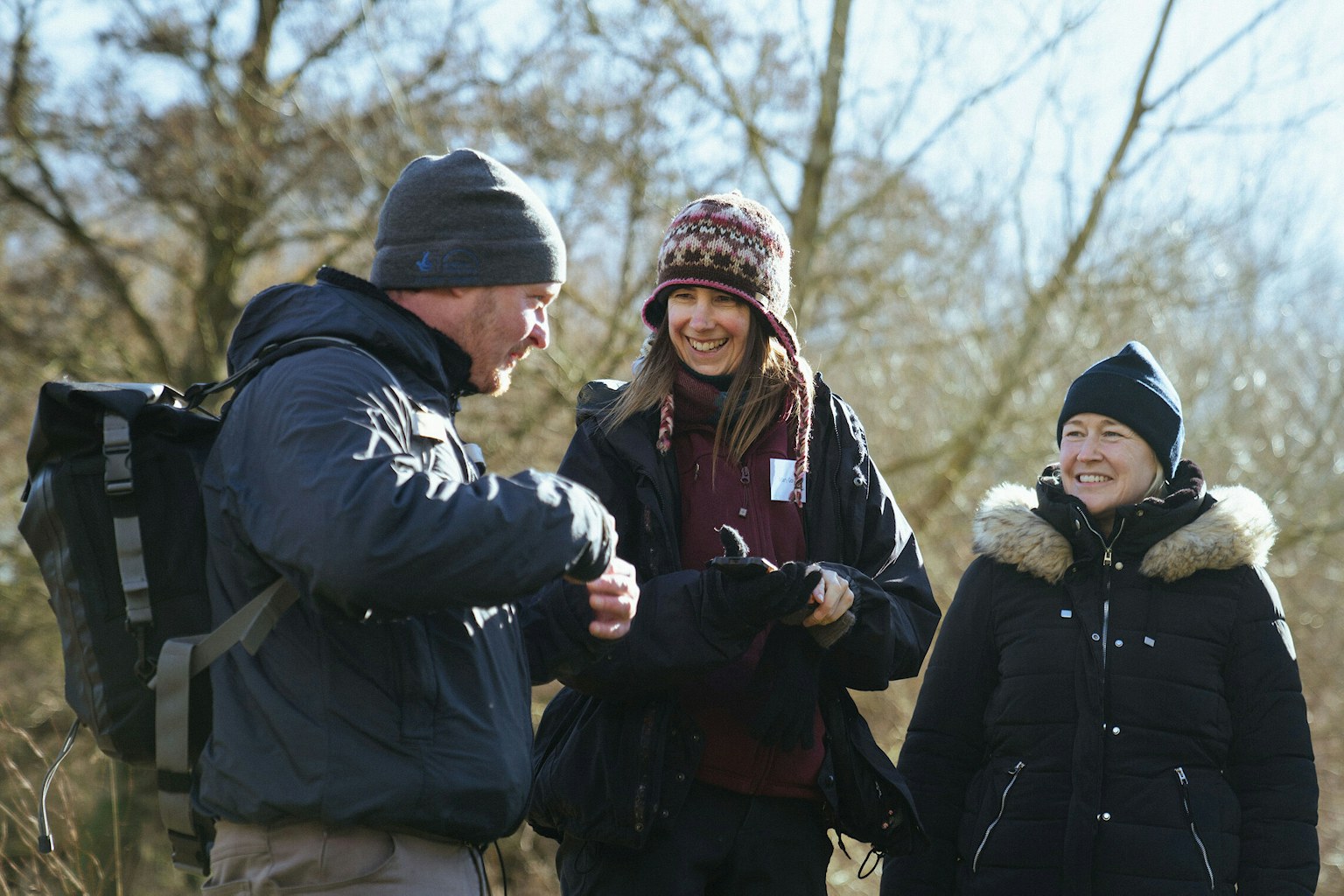 Rewilding network three members talking