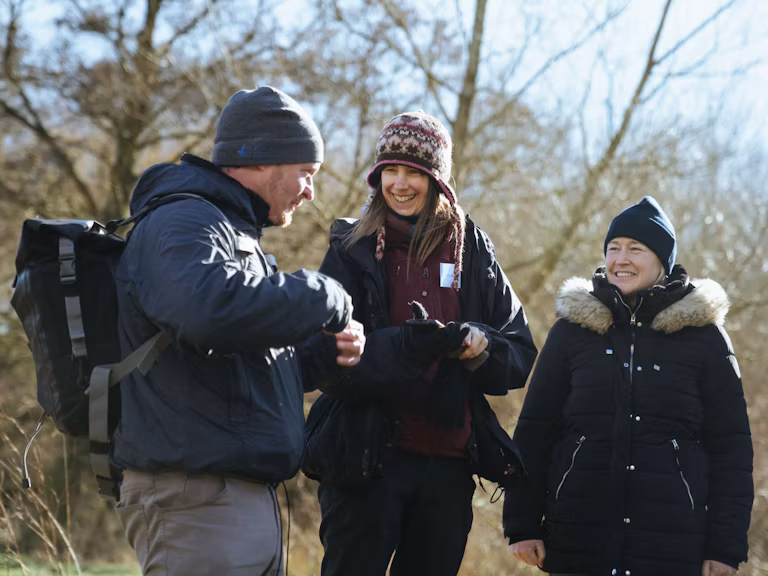 Rewilding network three members talking