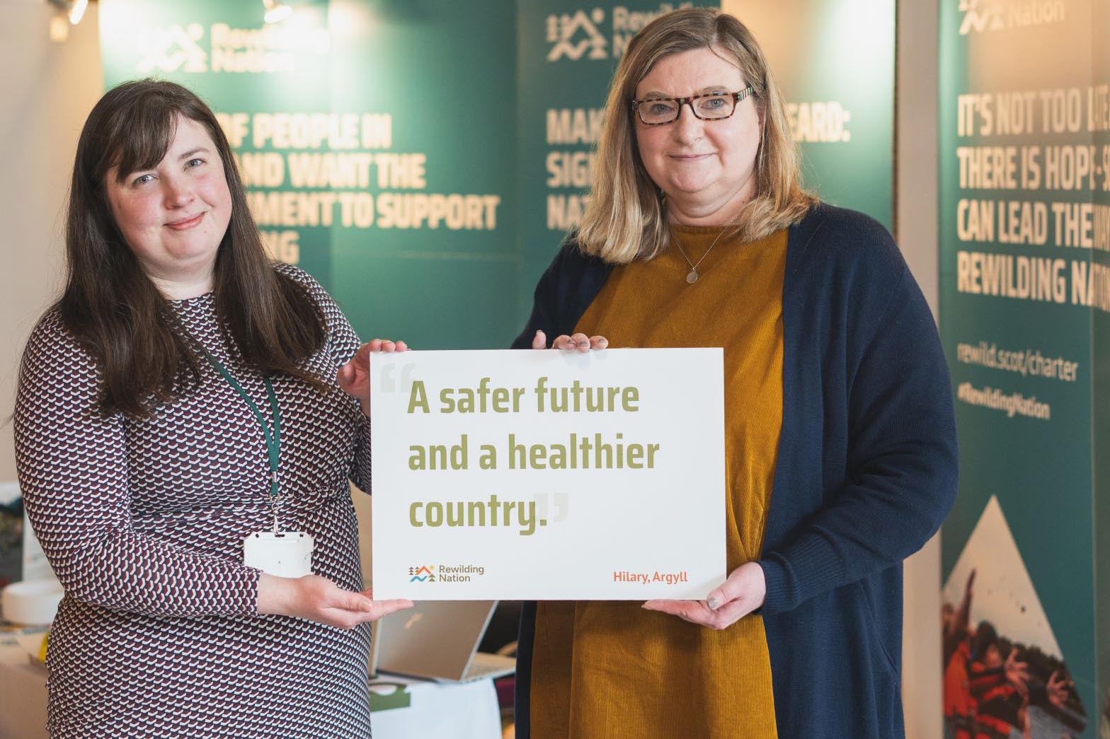 Scottish Rewilding Alliance exhibition stand