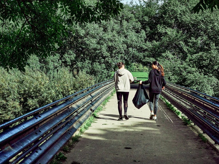 TPXimpact employees at a rewilding site