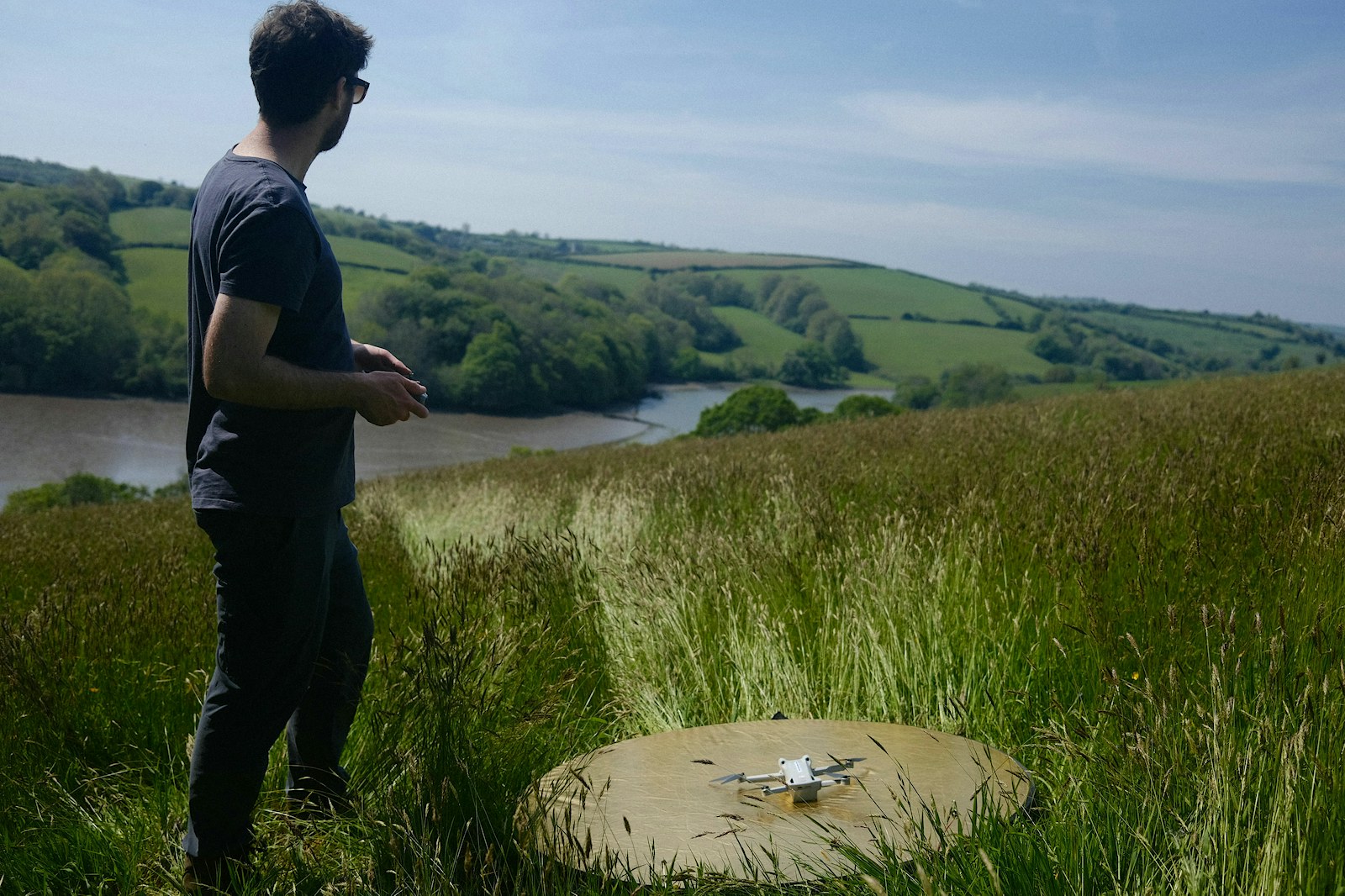 Getting ready to fly a drone